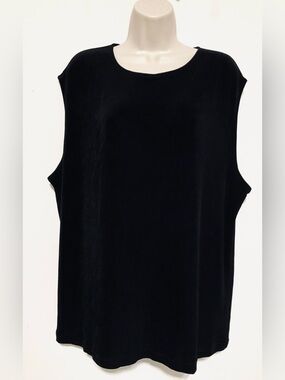 Coldwater Creek 3X sleeveless top black